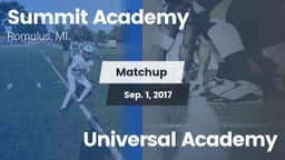Matchup: Summit Academy vs. Universal Academy 2017
