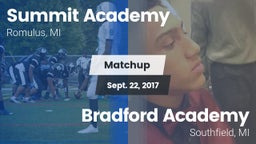 Matchup: Summit Academy vs. Bradford Academy  2017