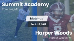 Matchup: Summit Academy vs. Harper Woods  2017