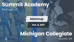 Matchup: Summit Academy vs. Michigan Collegiate 2017