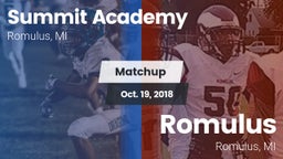 Matchup: Summit Academy vs. Romulus  2018