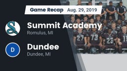 Recap: Summit Academy  vs. Dundee  2019