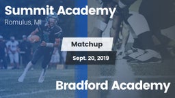 Matchup: Summit Academy vs. Bradford Academy 2019