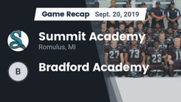 Recap: Summit Academy  vs. Bradford Academy 2019