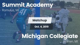 Matchup: Summit Academy vs. Michigan Collegiate 2019