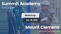 Matchup: Summit Academy vs. Mount Clemens  2019