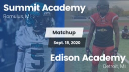 Matchup: Summit Academy vs.  Edison Academy  2020