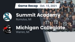 Recap: Summit Academy  vs. Michigan Collegiate 2021