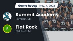 Recap: Summit Academy  vs. Flat Rock  2022