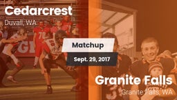 Matchup: Cedarcrest vs. Granite Falls  2017