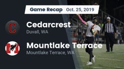 Recap: Cedarcrest  vs. Mountlake Terrace  2019