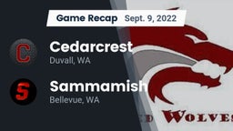 Recap: Cedarcrest  vs. Sammamish  2022