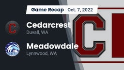 Recap: Cedarcrest  vs. Meadowdale  2022