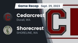 Recap: Cedarcrest  vs. Shorecrest  2023