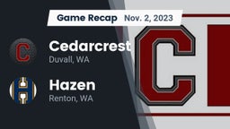Recap: Cedarcrest  vs. Hazen  2023