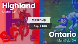 Matchup: Highland vs. Ontario  2017