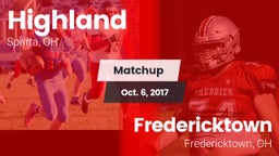 Matchup: Highland vs. Fredericktown  2017