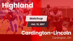 Matchup: Highland vs. Cardington-Lincoln  2017