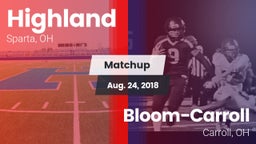 Matchup: Highland vs. Bloom-Carroll  2018