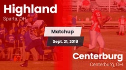 Matchup: Highland vs. Centerburg  2018