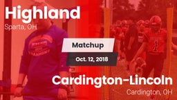 Matchup: Highland vs. Cardington-Lincoln  2018