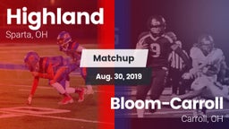 Matchup: Highland vs. Bloom-Carroll  2019