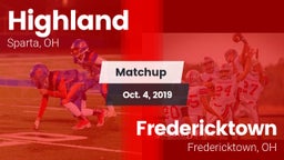 Matchup: Highland vs. Fredericktown  2019