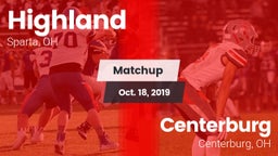 Matchup: Highland vs. Centerburg  2019