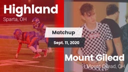Matchup: Highland vs. Mount Gilead  2020
