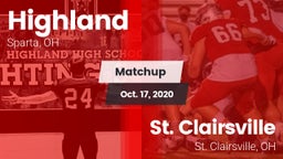 Matchup: Highland vs. St. Clairsville  2020