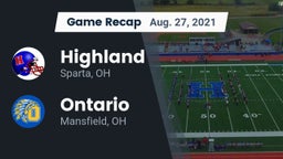Recap: Highland  vs. Ontario  2021