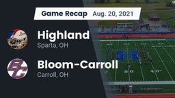 Recap: Highland  vs. Bloom-Carroll  2021