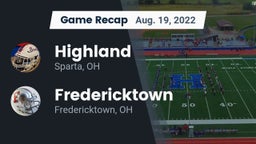 Recap: Highland  vs. Fredericktown  2022