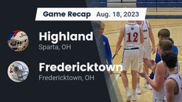 Recap: Highland  vs. Fredericktown  2023