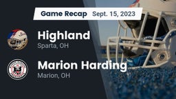 Recap: Highland  vs. Marion Harding  2023