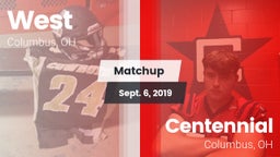 Matchup: West vs. Centennial  2019