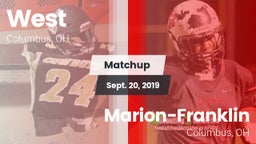 Matchup: West vs. Marion-Franklin  2019