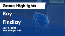 Bay  vs Findlay  Game Highlights - May 5, 2024