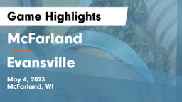 McFarland  vs Evansville  Game Highlights - May 4, 2023