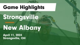 Strongsville  vs New Albany  Game Highlights - April 11, 2024