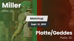 Matchup: Miller vs. Platte/Geddes  2018
