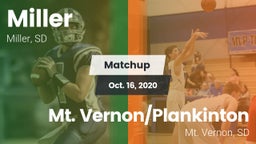 Matchup: Miller vs. Mt. Vernon/Plankinton  2020