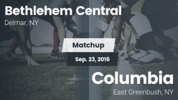 Matchup: Bethlehem Central vs. Columbia  2016