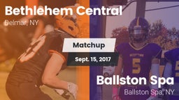 Matchup: Bethlehem Central vs. Ballston Spa  2017