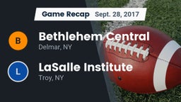 Recap: Bethlehem Central  vs. LaSalle Institute  2017