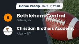 Recap: Bethlehem Central  vs. Christian Brothers Academy  2018