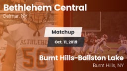 Matchup: Bethlehem Central vs. Burnt Hills-Ballston Lake  2019