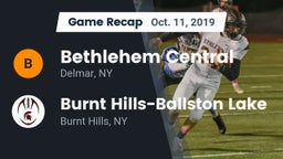 Recap: Bethlehem Central  vs. Burnt Hills-Ballston Lake  2019