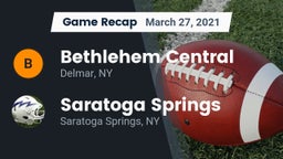 Recap: Bethlehem Central  vs. Saratoga Springs  2021