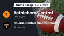 Recap: Bethlehem Central  vs. Colonie Central  (South Colonie) 2022
